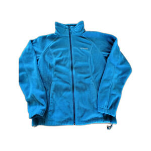 Columbia Turquioise Blue Fleece Jacket Warm Womens L EUC